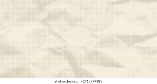 Retro beige halftone paper texture. Vintage craft ecru wallpaper with speckles, flecks, particles. Light cream grunge grain overlay background. Dirty dotted and specked canvas backdrop. Vector