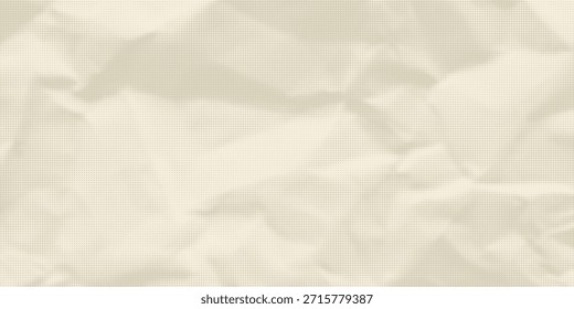Retro beige Halbtonpapier Textur. Vintage Handwerk ecru Tapete mit Flecken, Flecken, Partikel. Helle Creme Grunge Korn Overlay Hintergrund. Schmutzige gepunktete und gespickte Leinwand Hintergrund. Vektorgrafik