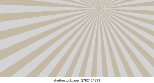 Retro Beige Sunburst Background With Radiating Rays and Vintage Radial Burst Pattern for Design