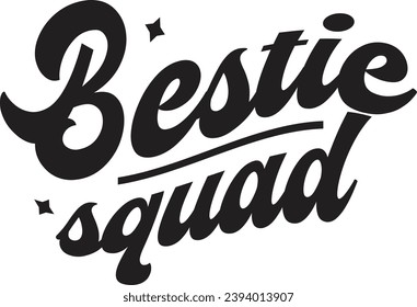 Retro Best Friend Craft Design. T-shirt Design. Illustration
