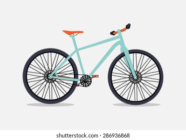 Retro Bicycle Background Vector Illustrator. EPS10