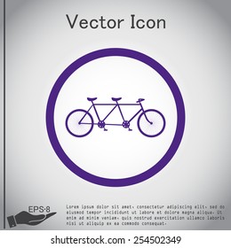retro bicycle icon