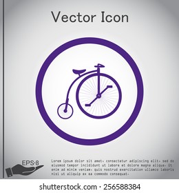 retro bicycle icon