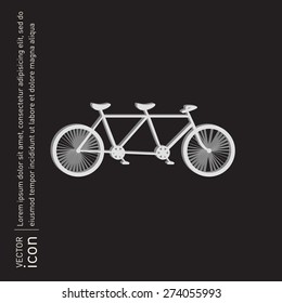 Retro bicycle icon