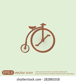 retro bicycle icon