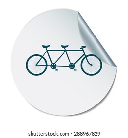 retro bicycle icon