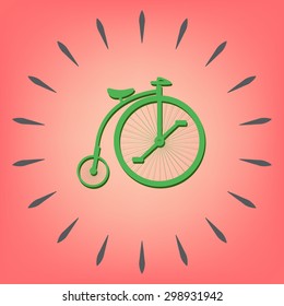 retro bicycle icon