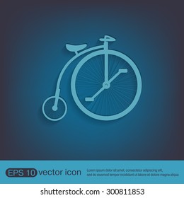 retro bicycle icon