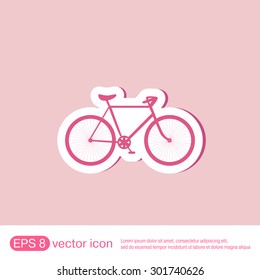 retro bicycle icon