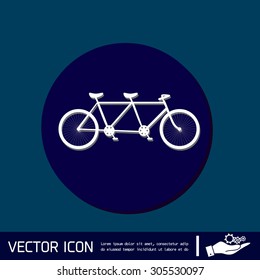 retro bicycle icon