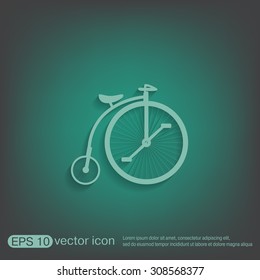 retro bicycle icon