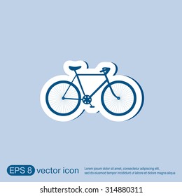 retro bicycle icon