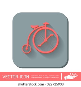 retro bicycle icon