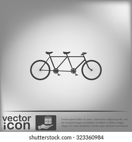 retro bicycle icon