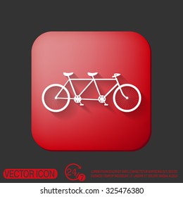 retro bicycle icon