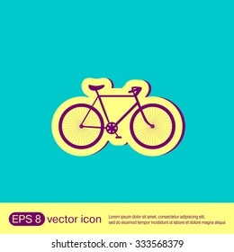 retro bicycle icon
