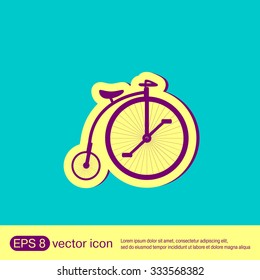 retro bicycle icon