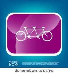 retro bicycle icon