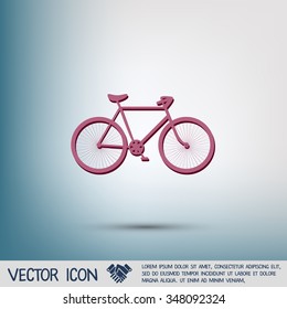 retro bicycle icon