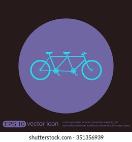 retro bicycle icon