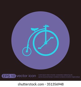retro bicycle icon