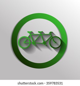 retro bicycle icon