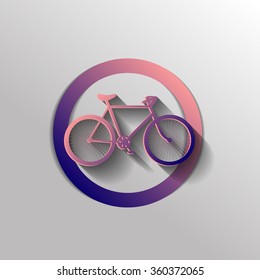 retro bicycle icon