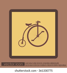 retro bicycle icon
