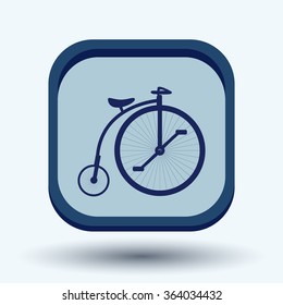 retro bicycle icon