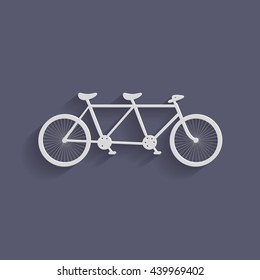 retro bicycle icon