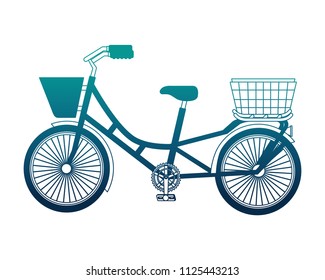 retro bicycle isolated icon