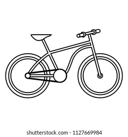 retro bicycle isolated icon