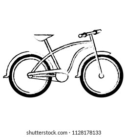 retro bicycle isolated icon