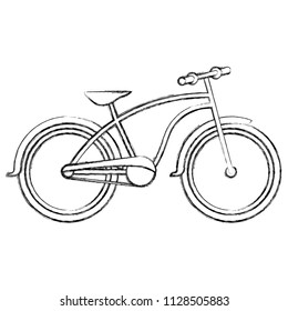 retro bicycle isolated icon
