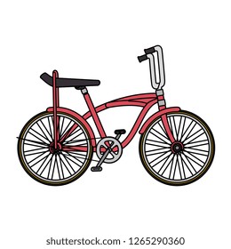 retro bicycle isolated icon