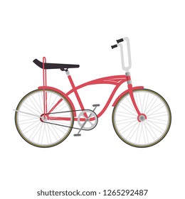 retro bicycle isolated icon