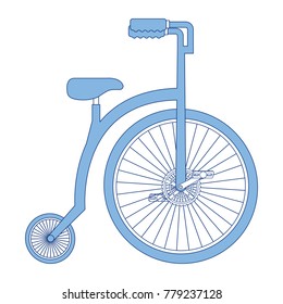 retro bicycle isolated icon