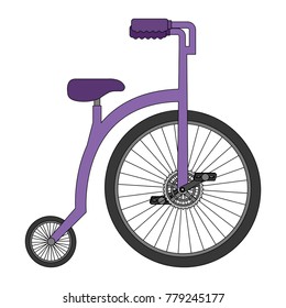 retro bicycle isolated icon