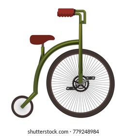 retro bicycle isolated icon