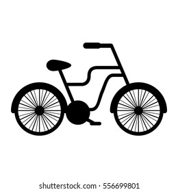retro bicycle isolated icon vector illustration design