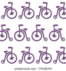 retro bicycle pattern background