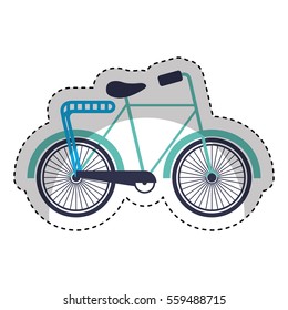 retro bicycle style icon vector illustration design