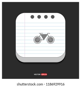 Retro bike icon - Free vector icon