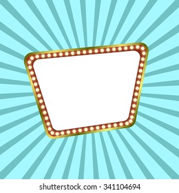 Retro Billboard. Retro Banner. Concept For Your Message. Vector Illustration