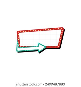 Retro Billboard Sign Vector Illustration