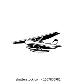 Retro biplane vector ,vector art, monogram, isolated, black, graphic, hand drawing vector illustration, logo, clip art