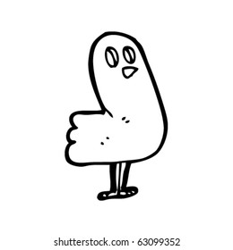 retro bird cartoon