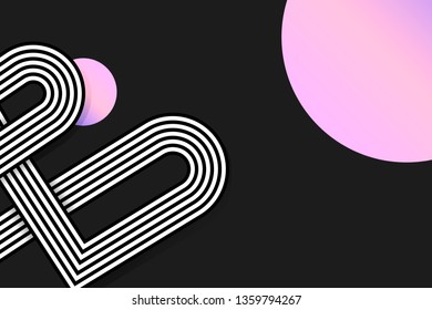 vector de diseño de fondo abstracto retro