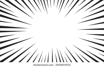 retro black comic style sunburst design background