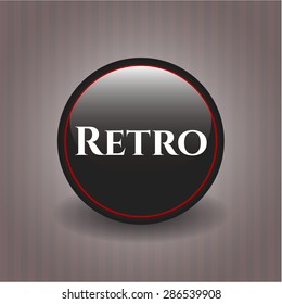 Retro black emblem
